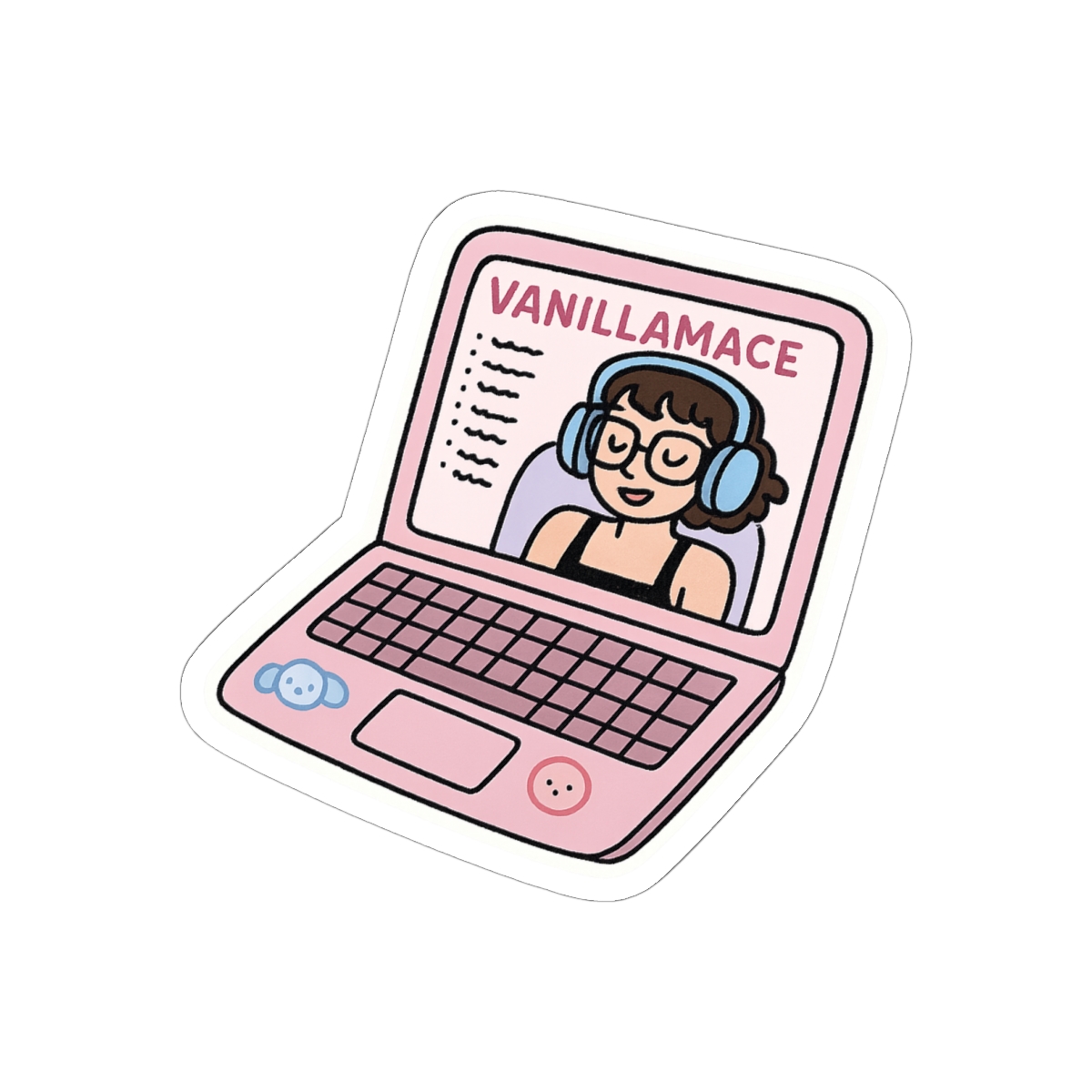 Vanillamace Stream Sticker | Bold Vinyl Decal - VanillaMace official Stickers merch