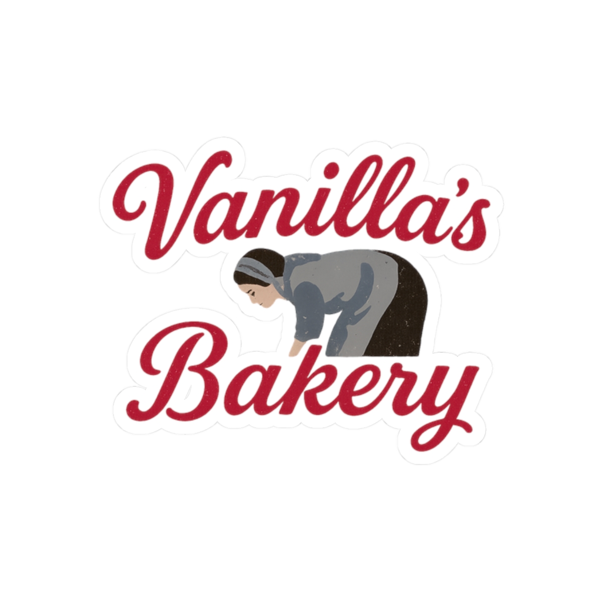 Vanilla Mace Loaf Bakery Sticker | Cute Whimsical Vinyl Decal - alternate angle 3, merchandise