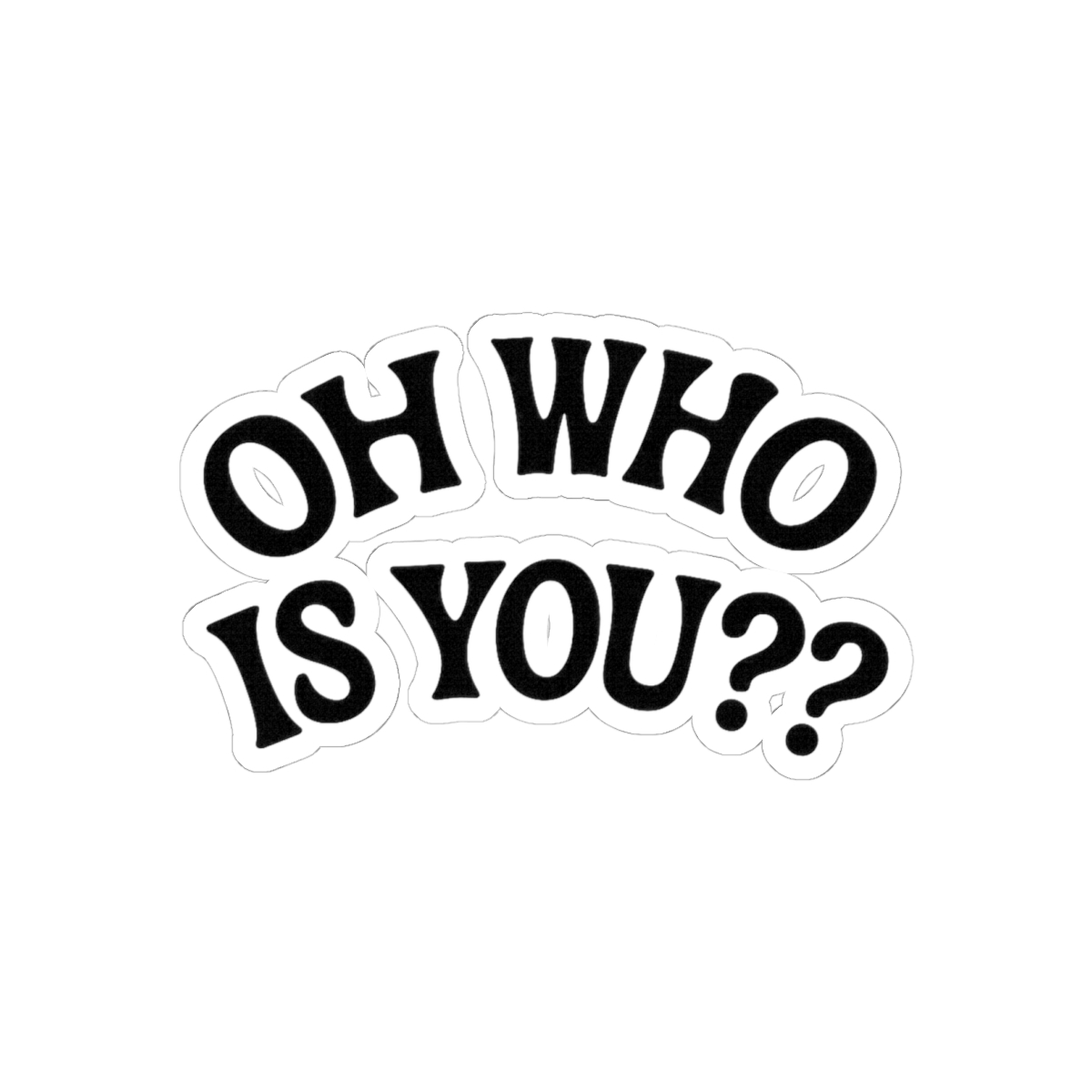 Oh Who Is You VanillaMace Christmas Tree Funny Sticker - VanillaMace official Stickers merch