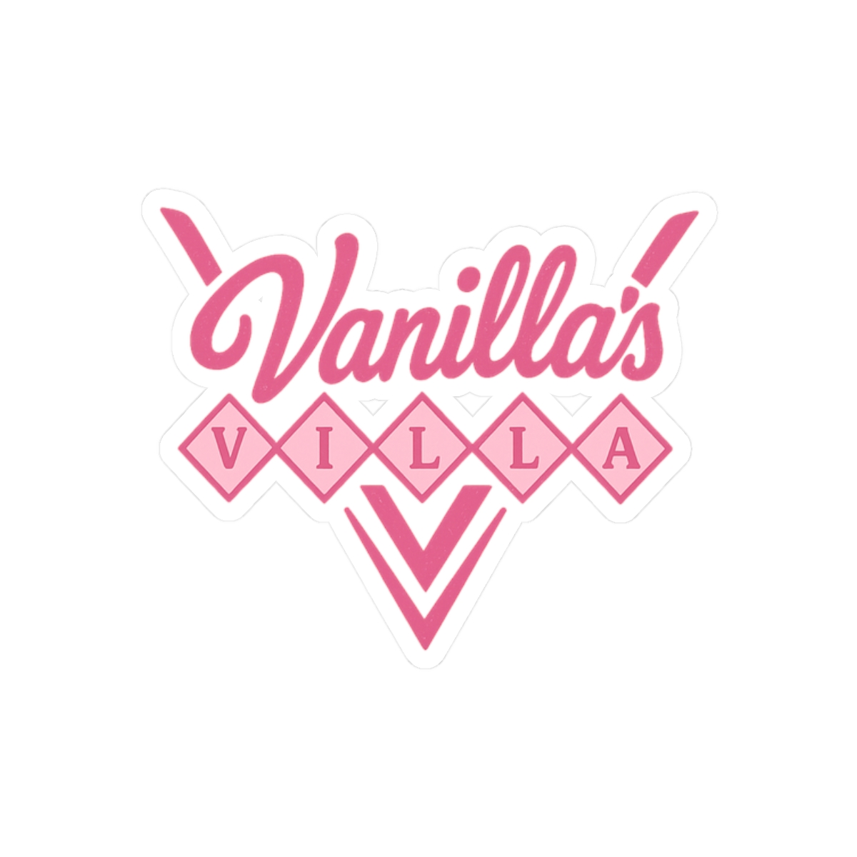 Vanilla's Villa Vanillamace Fan Logo Sticker | Cute Vinyl Decal - alternate angle 3, merchandise