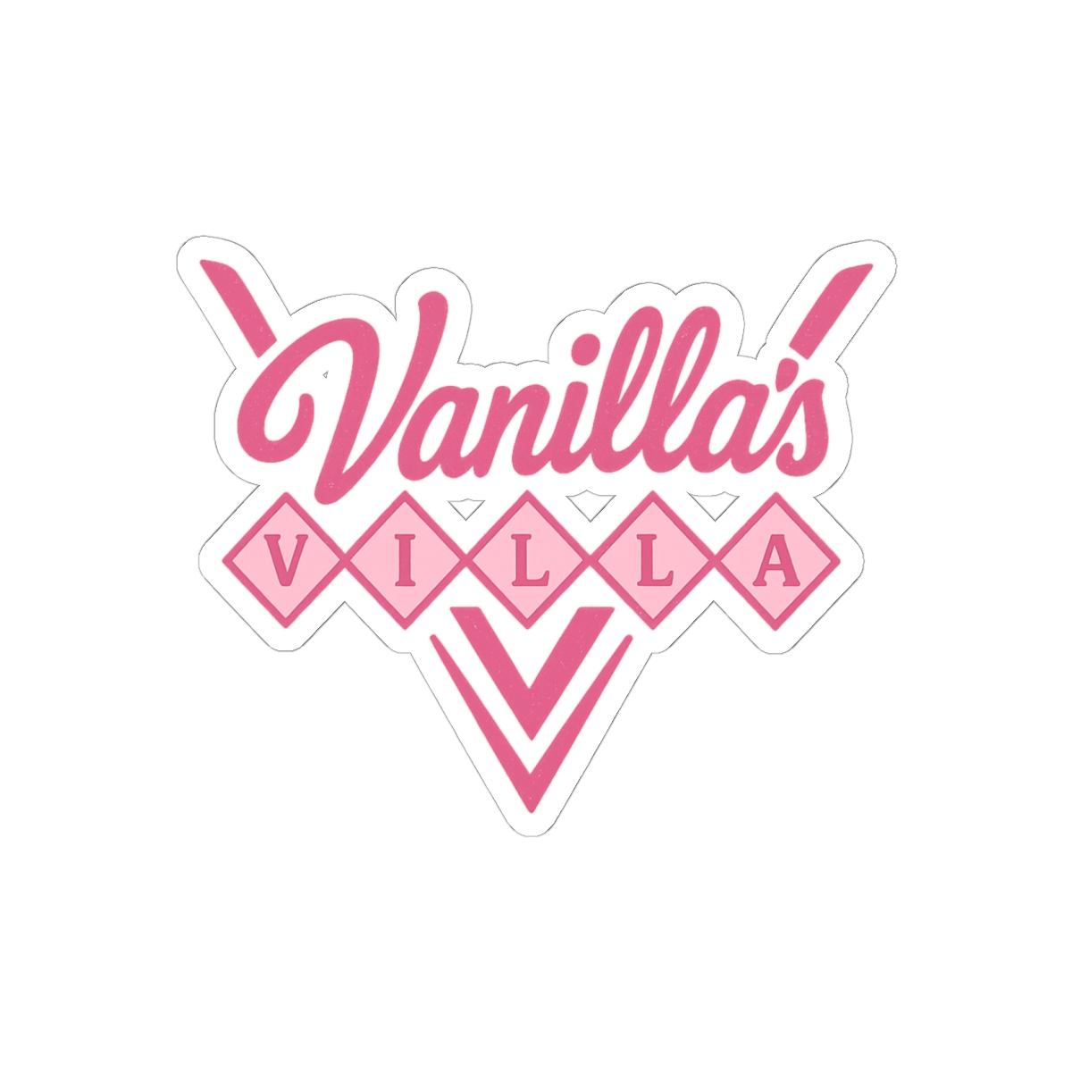 Vanilla's Villa Vanillamace Fan Logo Sticker | Cute Vinyl Decal - VanillaMace official Stickers merch